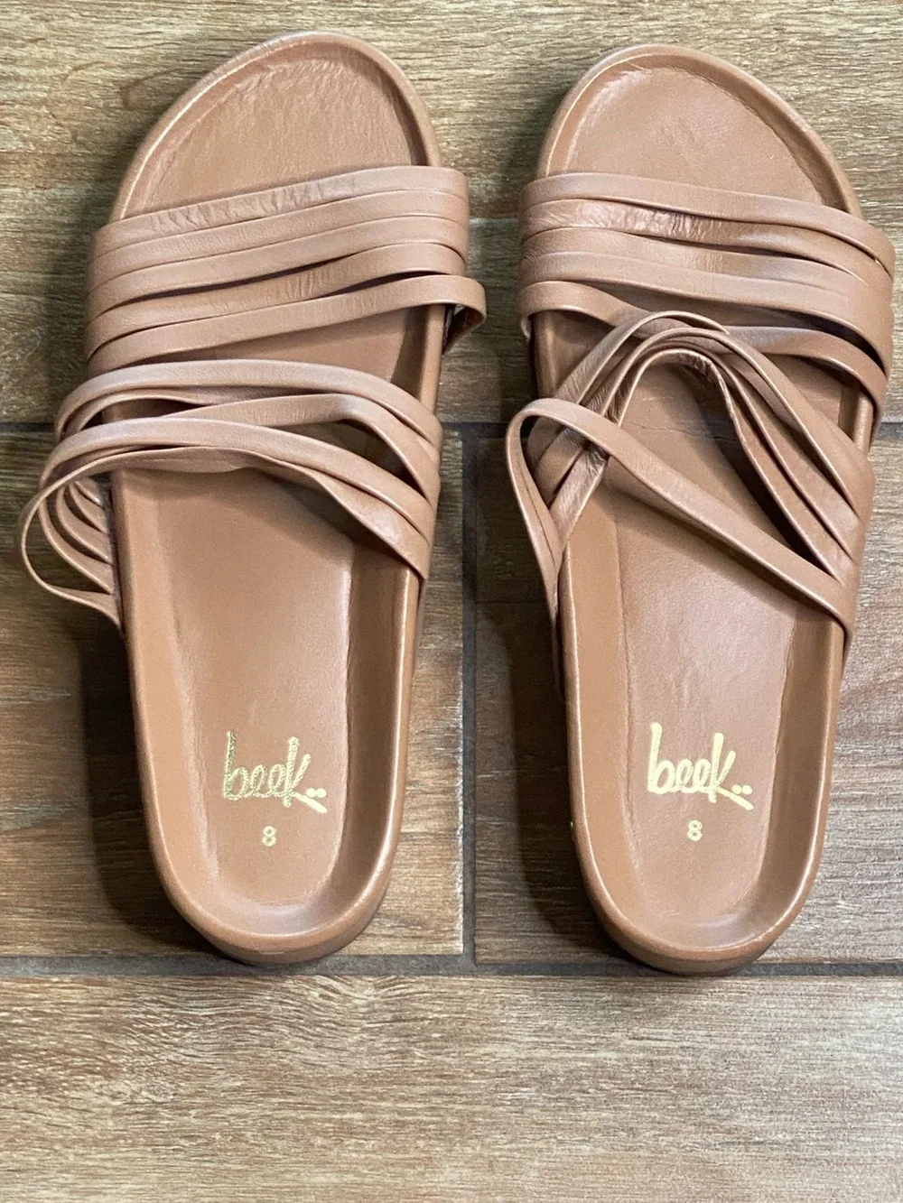 Beek 8 Honey Macaw Platform Sandal